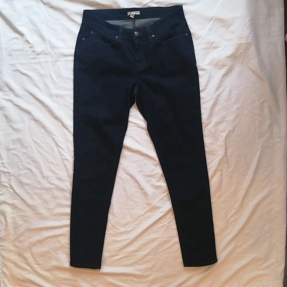 Eileen Fisher Organic Cotton Dark Wash Skinny Jeans 6 - Picture 7 of 14